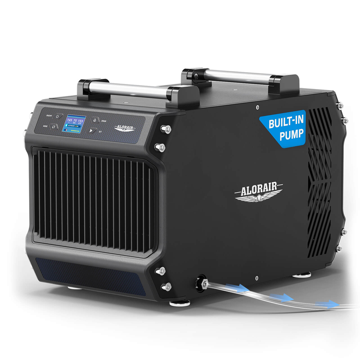 Alorair Galaxy 60P dehumidifier with built-in condensate pump and drain hose